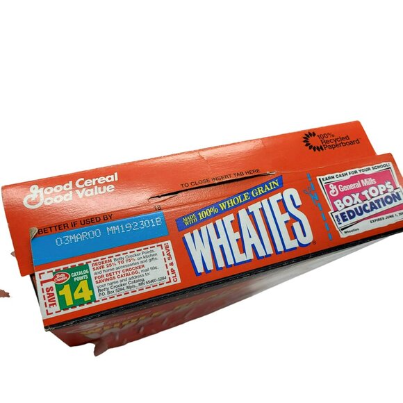 Empty Commemorative 1993 General Mills Wheaties Box John Elway Denver Broncos - Picture 5 of 9